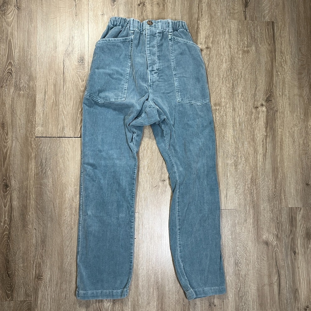 Dr. Collectors Hollywood Teddy Forever Corduroy Pants Unisex Small Teal Blue